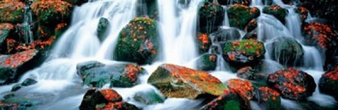 Kibune River fall colors Kyoto Sagano Japan Canvas Art - Panoramic Images (36 x 12)