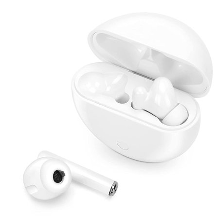 Kibvoe Sound Amplifiers with Noise Cancelling, Rechargeable Mini Personal Sound Amplifiers TV Earbuds with Portable Charging Box, Suitable for Adults, Elderly(White).