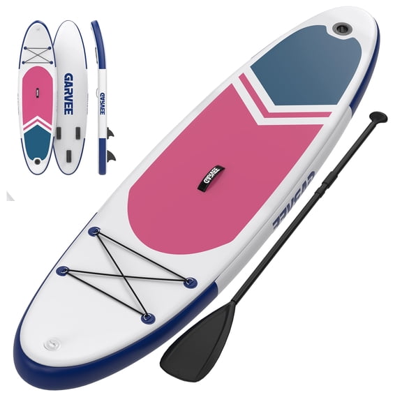 Kicctian Inflatable Stand Up Paddle Board – 10.6ft Stable SUP for Adults & Youth, Non-Slip EVA Deck for Lakes, Rivers, Yoga, Cruising, Surfing