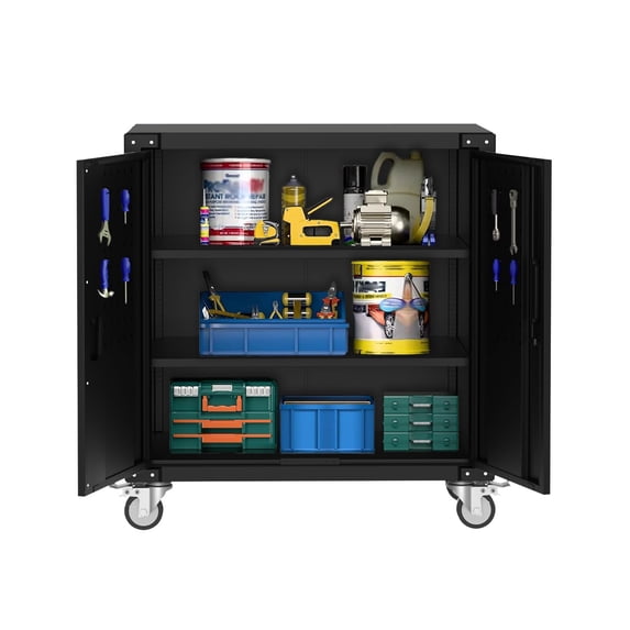 Rolling Tooling Rack Kicctian Rolling Metal Tool Storage Cabinet with Drawers and Locking ...