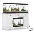thumbnail image 1 of Kicctian Wooden Aquarium Stand for 55 Gallon Fish Tanks, Cabinet Rack with Power Outlet for Reptile & Turtle Habitats, White, 1 of 6