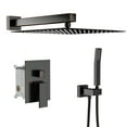 thumbnail image 1 of Kichae 10"Rain Shower Head with Handheld Shower Head Shower Hose Valve System Wall Mounted, 1 of 9