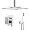 thumbnail image 1 of Kichae 12"Ceiling Mounted Shower System Rainfall Shower Head Rough-in Valve Body and Trim, 1 of 5