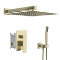 thumbnail image 1 of Kichae 12 inch Luxury Rain Mixer Shower Combo Set Wall Mounted Rainfall Shower Head System, 1 of 9