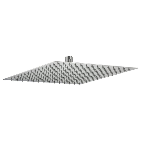 Kichae 16" Rainfall Shower Head Solid Square Chrome Waterfall Full Body Coverage Shower Arm Not Included