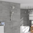 thumbnail image 1 of Kichae 5 Setting Handheld Shower Head Double Rain Shower Set with Shower Hose Brushed Nickel, 1 of 8