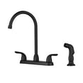 thumbnail image 1 of Kichae Black Kitchen Faucet with Sprayer 2 Handle High Arc Kitchen Faucet, 1 of 10