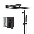 thumbnail image 1 of Kichae Black Shower Head System - 10" Rain Shower Head and Handheld Shower with Hose,Oil Rubbed Bronze, 1 of 8