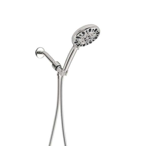 Kichae Chrome Round Rain Shower Head Fixed Shower Head 1.8-GPM (6.8-LPM)
