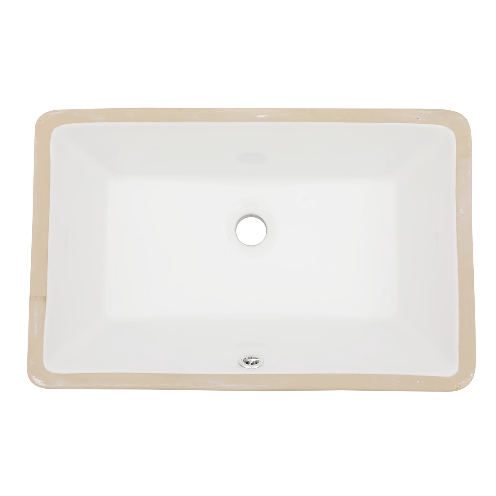 Kichae Undermount Bathroom Sink 21 inch Ceramic Bathroom Sink - Walmart.com