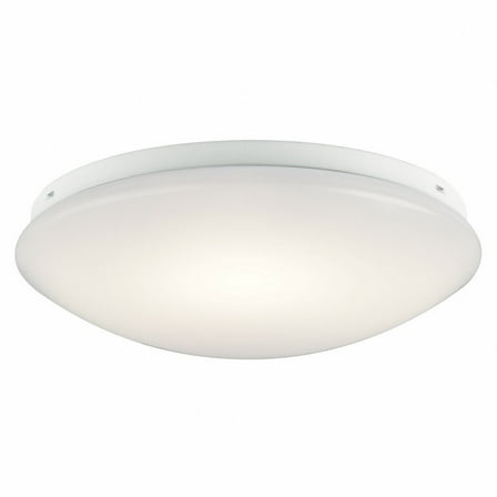 Kichler 10760WHLED 14" White Acrylic LED Flush Mount in White
