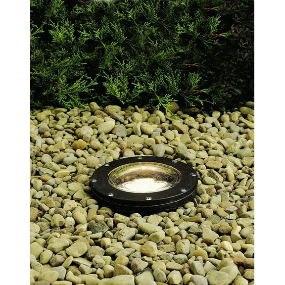 Line Voltage 1 Light Small In-Ground Well Lamp With Inspirations 8.25 Inches Tall By 7 Inches Wide Kichler Lighting 15268Az
