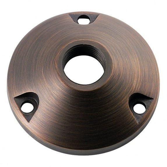 Kichler 15493CBR Landscape 3" Round Mounting Base Accessory in Centennial Brass