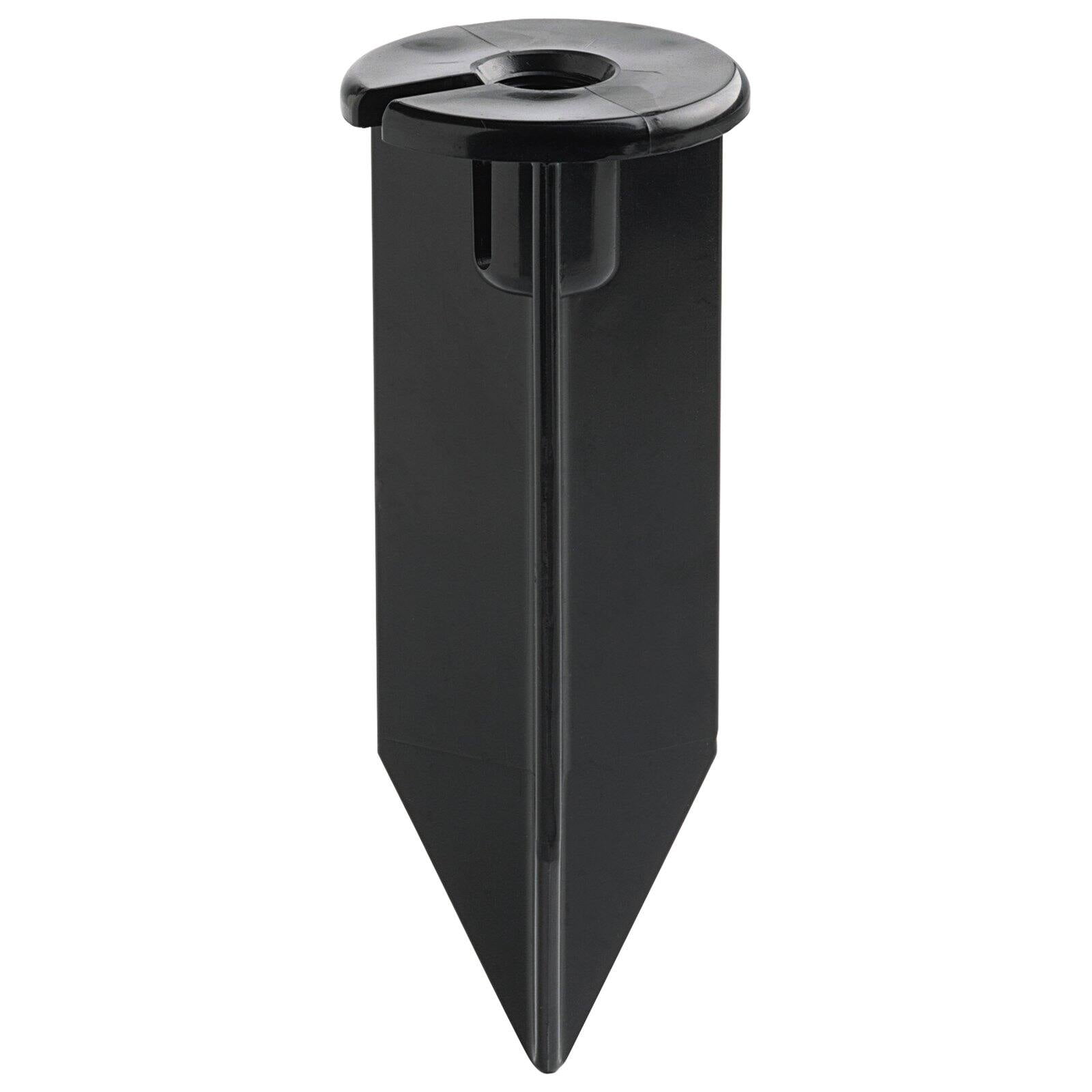8" Black In-Ground Mounting Stake