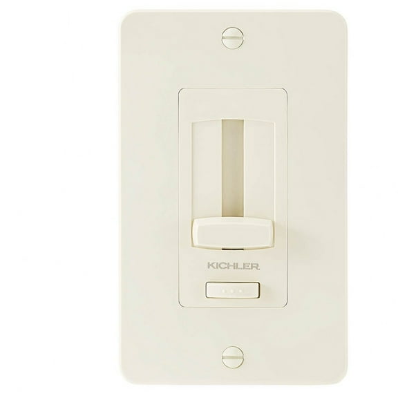 Kichler 1Ddtrim Single Gang Wall Plate For Under Cabinet System Led Dimmer - Almond