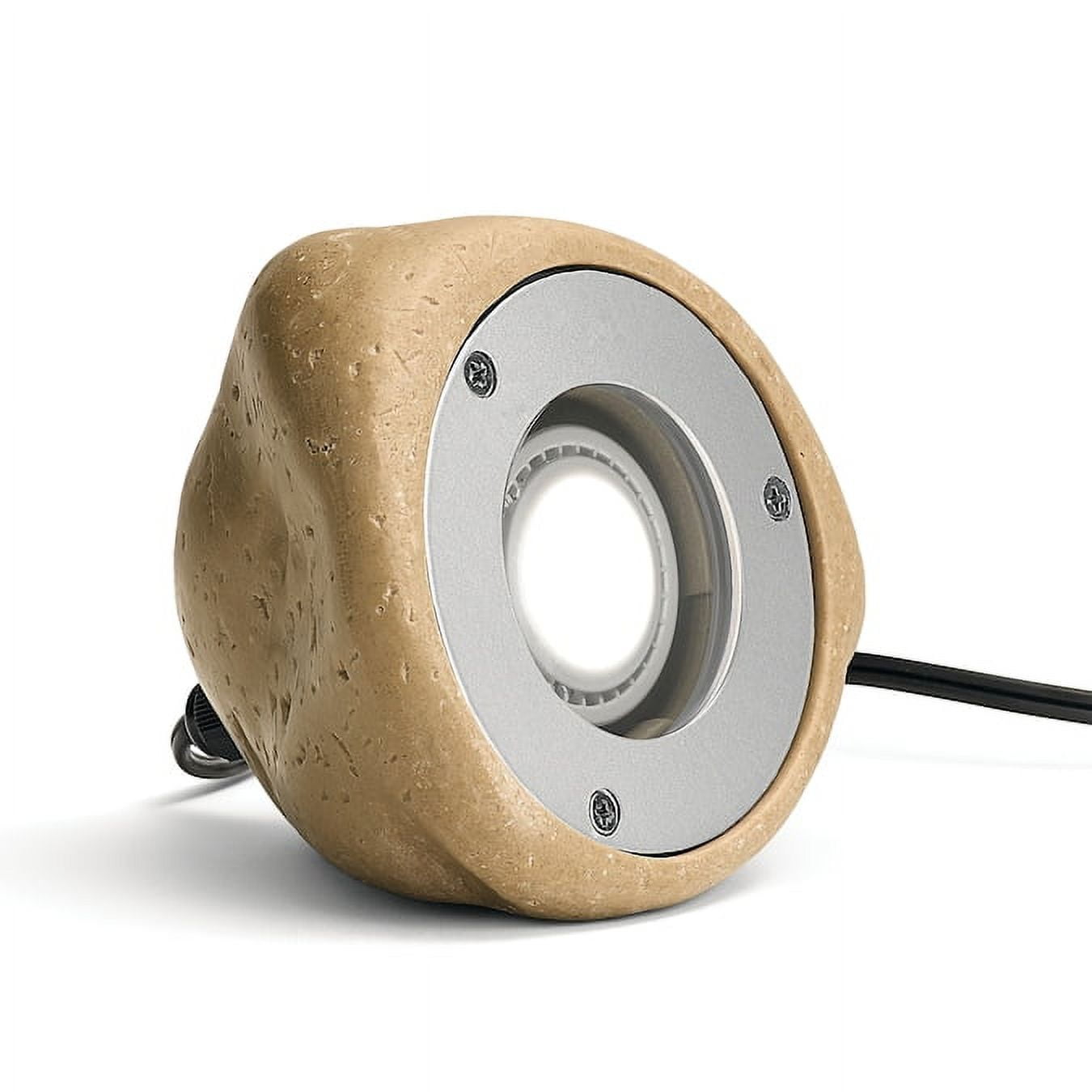 Beige Faux Rock Low Voltage LED Landscape Spot Light