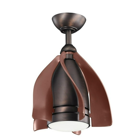 300230OBB Kichler Lighting Terna - Ceiling Fan with Light Kit - 19.75 inches tall by 15 inches wide-Oil Brushed Bronze Finish