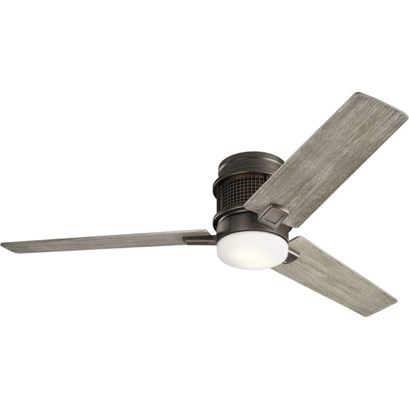 300352OZ Kichler Lighting Chiara - Ceiling Fan with Light Kit - with Utilitarian inspirations - 10.5 inches tall by 52 inches wide-Olde Bronze Finish