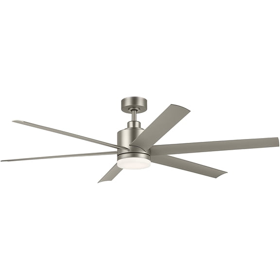 Kichler 310765 Loa 65" 6 Blade Indoor / Outdoor Ceiling Fan - Nickel