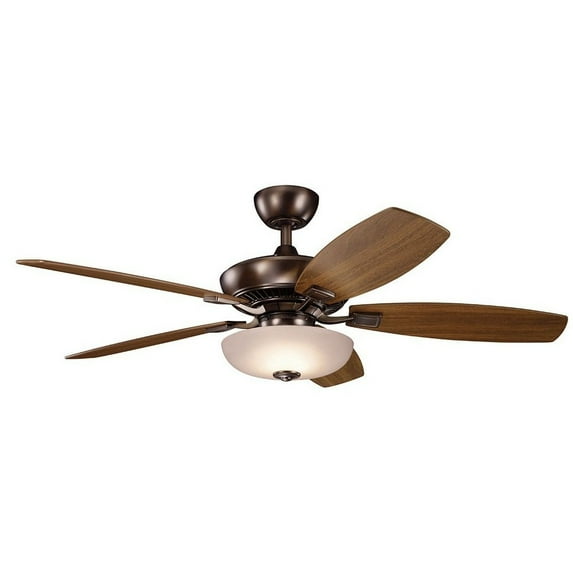 Kichler 330013OBB Canfield Pro Traditional 52" Ceiling Fan With Light In Oil Brushed Bronze