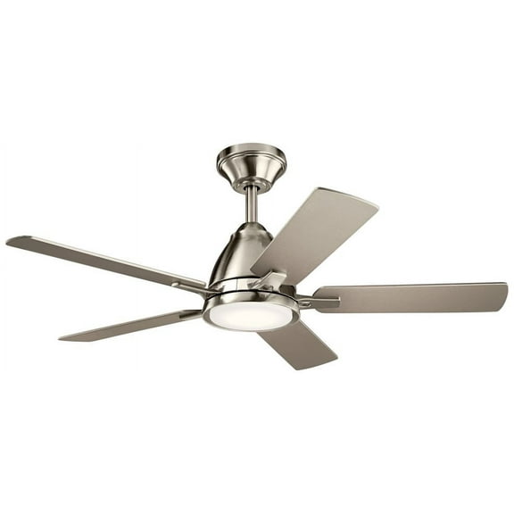 Ceiling Fan With Light Kit With Contemporary Inspirations 10.25 Inches Tall By 44 Inches Wide-Brushed Stainless Steel Finish Kichler Lighting