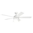 thumbnail image 1 of 330180MWH Kichler Lighting Starkk - Ceiling Fan with Light Kit - 14.25 inches tall by 60 inches wide-White Finish, 1 of 2