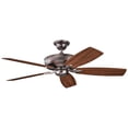 thumbnail image 1 of Kichler 339013 Monarch Ii 52" 5 Blade Indoor Ceiling Fan - Bronze, 1 of 9