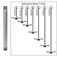 thumbnail image 1 of Kichler Lighting 360001TZ 18" Tannery Bronze Fan Down Rod,, 1 of 7
