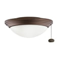 thumbnail image 1 of 380912WCP Kichler Lighting Accessory - 11 Inch 9W 2 LED Outdoor Ceiling Fan Light Kit-Weathered Copper Finish, 1 of 1