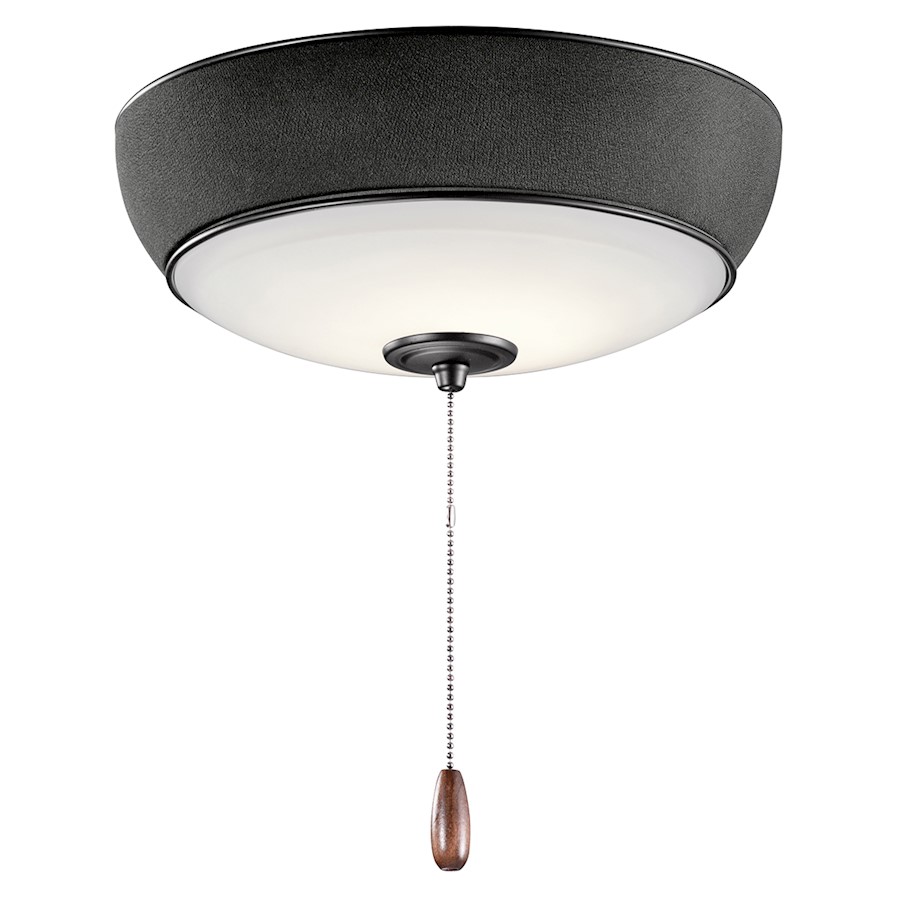 Kichler LED Bluetooth Audio Light Kit, Satin Black, Etched Opal - 380950SBK