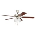 thumbnail image 1 of Kichler 402 Basics 52" 5 Blade Indoor Ceiling Fan - Nickel, 1 of 5