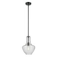 thumbnail image 1 of 42141BKCS Kichler Lighting Everly - 1-Light Medium Pendant with Transitional Style 15.25 Inches Tall by 10.5 Inches Wide-Black Finish-Clear Seeded, 1 of 4