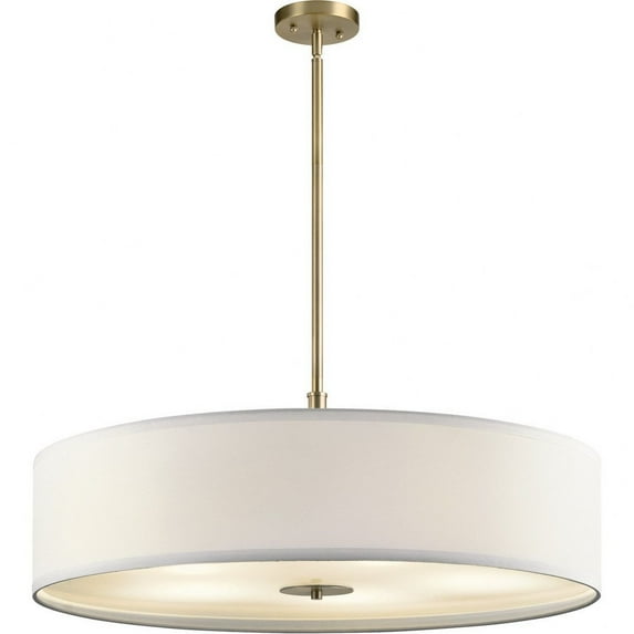 42196CLZ Kichler Lighting 5 light Pendant - with Transitional inspirations - 12 inches tall by 30 inches wide-Classic Bronze Finish