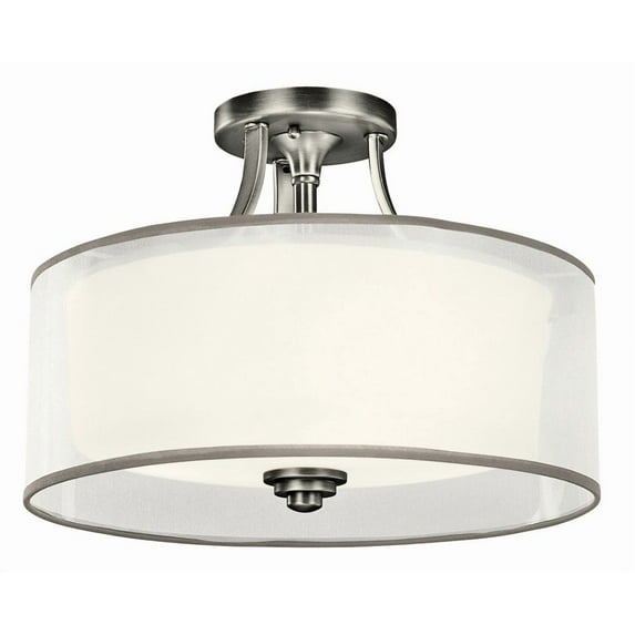 Kichler Lighting - Three Light Semi Flush Mount - Semi Flush Light - Lacey - 3