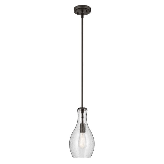42456OZCS Kichler Lighting Everly - 1 Light Mini Pendant - with Transitional inspirations - 13.75 inches tall by 7 inches wide-Olde Bronze