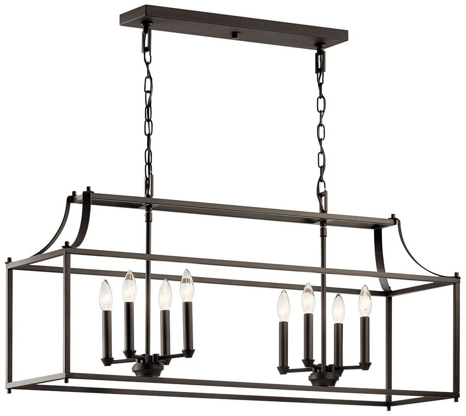Elegant Bronze 40" Wide Cage Chandelier with Traditional Charm