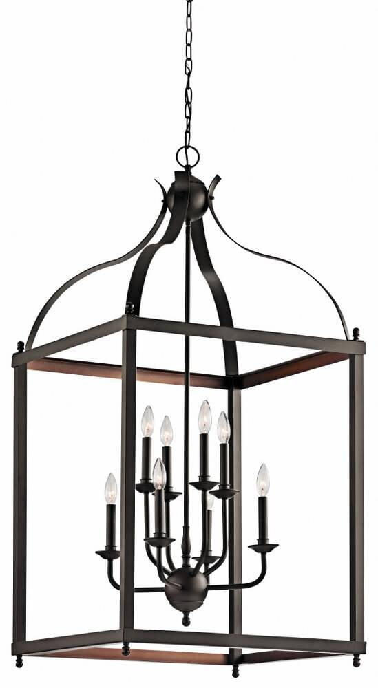 Larkin Olde Bronze 8-Light Traditional Globe Pendant Chandelier