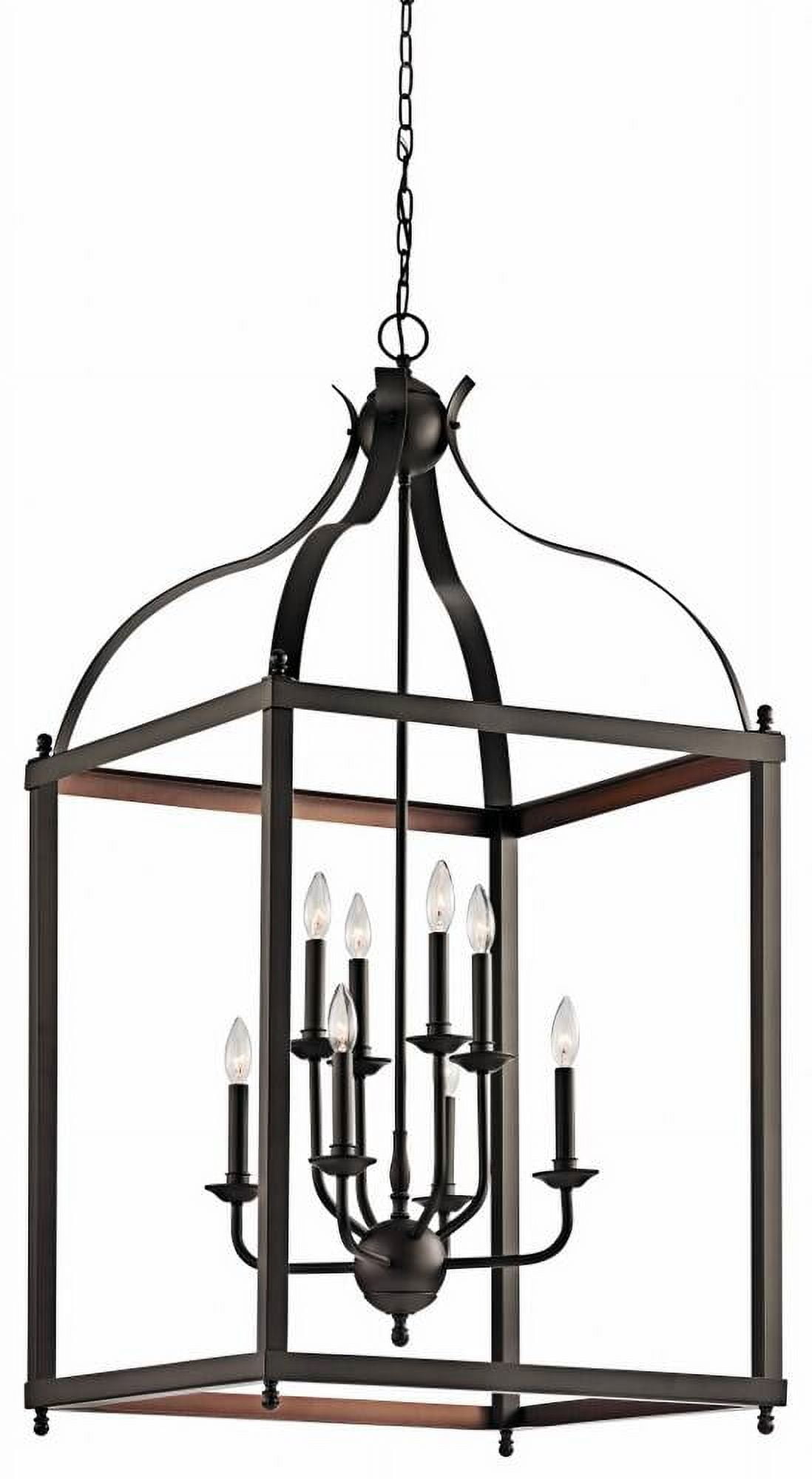 Larkin Olde Bronze 8-Light Traditional Globe Pendant Chandelier