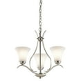 thumbnail image 1 of Kichler 43503NI Keiran 3 Light Chandelier in Brushed Nickel, 1 of 2