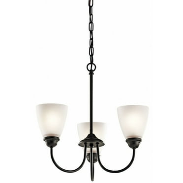 43637OZ-Kichler Lighting-Jolie - 3 Light Mini Chandelier - with Transitional inspirations - 18 inches tall by 18 inches wide-Olde Bronze
