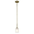 thumbnail image 1 of 43674NBR Kichler Lighting Shailene - 1 light Mini Pendant - 4.25 inches wide-Natural Brass Finish    -Traditional Installation, 1 of 7
