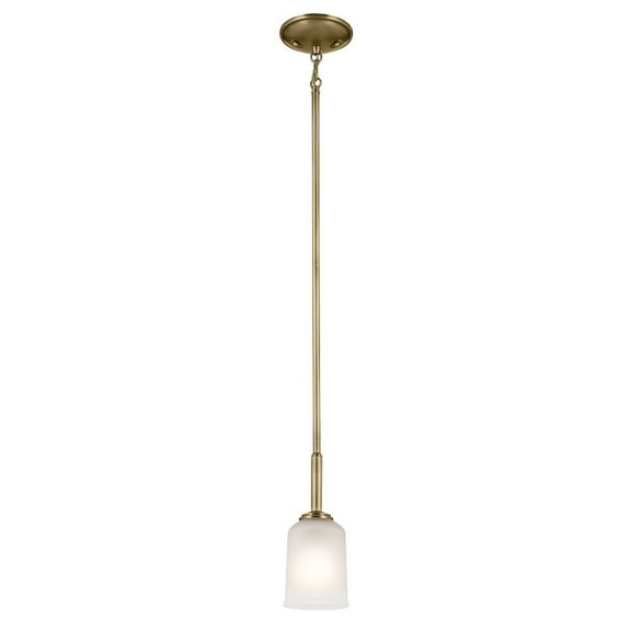 43674NBR Kichler Lighting Shailene - 1 light Mini Pendant - 4.25 inches wide-Natural Brass Finish    -Traditional Installation