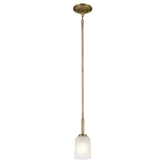 43674NBR Kichler Lighting Shailene - 1 light Mini Pendant - 4.25 inches wide-Natural Brass Finish -Traditional Installation