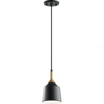 43682BK Kichler Lighting Danika - 1 light Mini Pendant - with Mid-Century/Retro inspirations - 9.25 inches tall by 5.25 inches wide-Black Finish