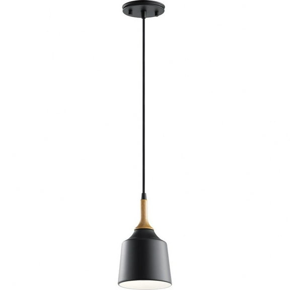 43682BK Kichler Lighting Danika - 1 light Mini Pendant - with Mid-Century/Retro inspirations - 9.25 inches tall by 5.25 inches wide-Black Finish