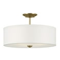 thumbnail image 1 of Kichler Lighting - Shailene - 3 Light Semi-Flush Mount - 18 inches wide-Natural, 1 of 7