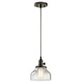 thumbnail image 1 of Kichler 43850OZ Avery 8.5" Mini Pendant in Olde Bronze, 1 of 3