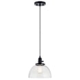 thumbnail image 1 of 43853BK Kichler Lighting Avery - 9.251 light Mini Pendant - with Vintage Industrial inspirations - 9.25 inches tall by 10 inches wide-Black Finish, 1 of 5