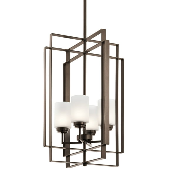 Kichler 44008 Harvey 4 Light 17 Cage Pendant - Bronze