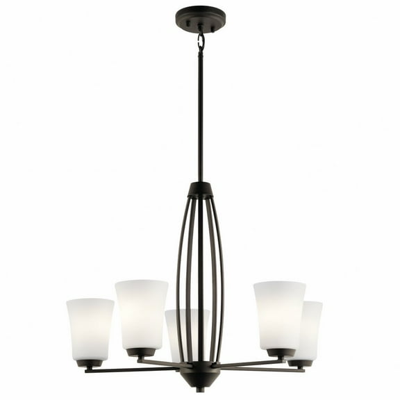44051OZ Kichler Lighting Tao - 5 light Medium Chandelier - 20.75 inches tall by 25.25 inches wide-Olde Bronze Finish    -Traditional Installation